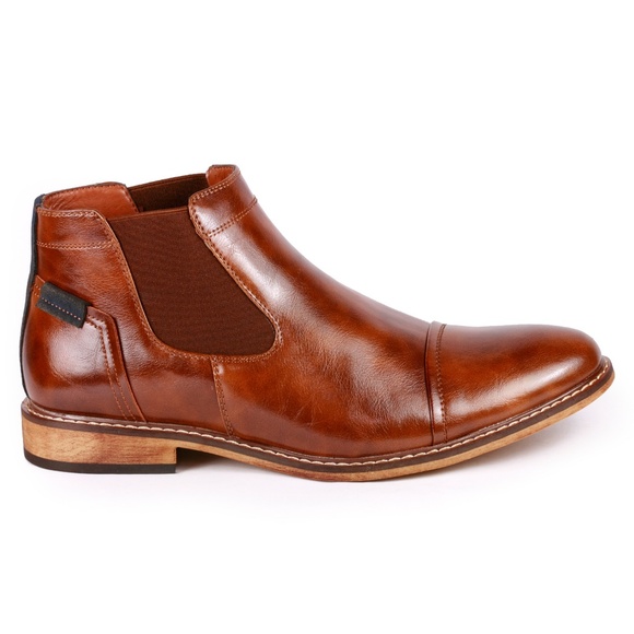 Metrocharm MC148 Brown Slip On Chelsea Boot - Picture 2 of 6